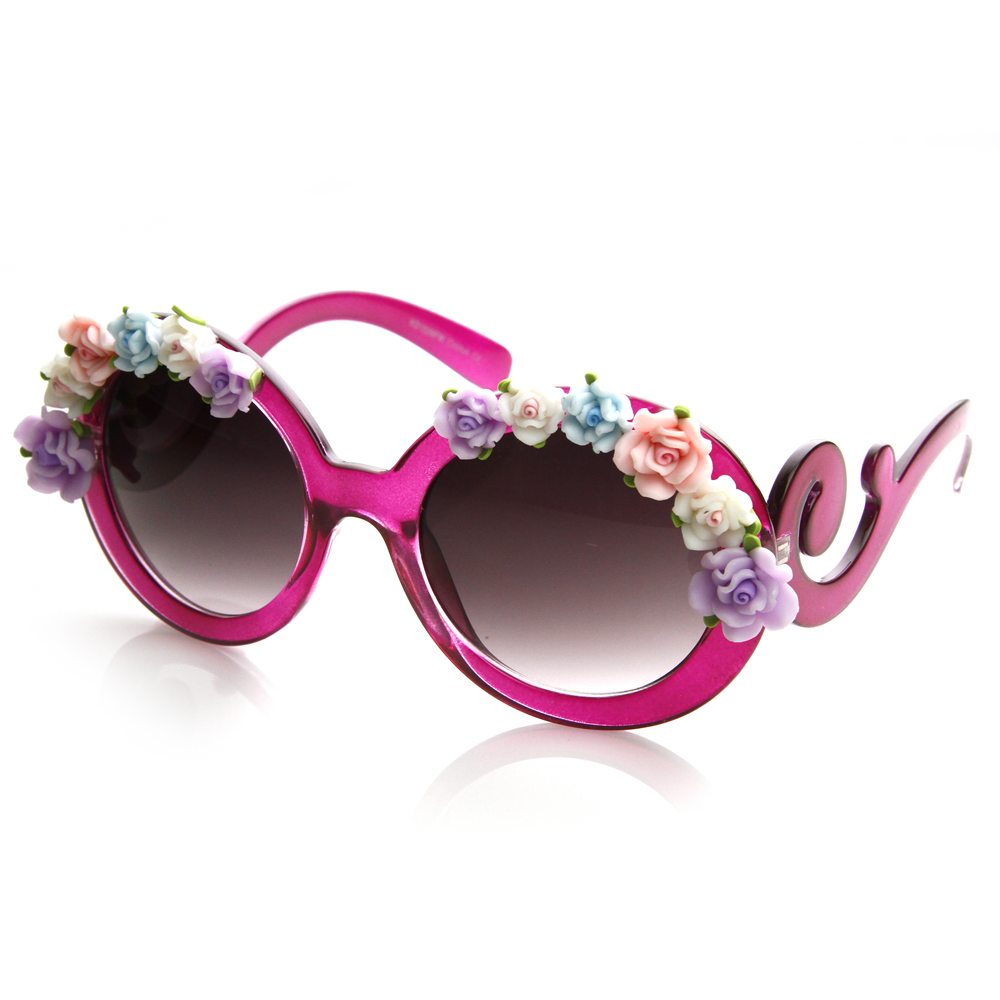 Celebrity Dani And Bella Thorne Swirl Flower Sunglasses 8852 Zerouv 