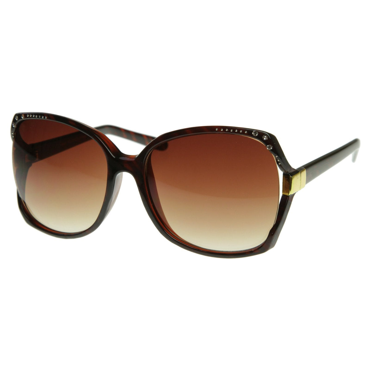 Jackie O Vintage Oversize Womens Square Sunglasses - zeroUV