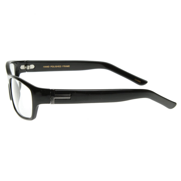 Classic European Square Rx Optical Clear Lens Glasses Zerouv 