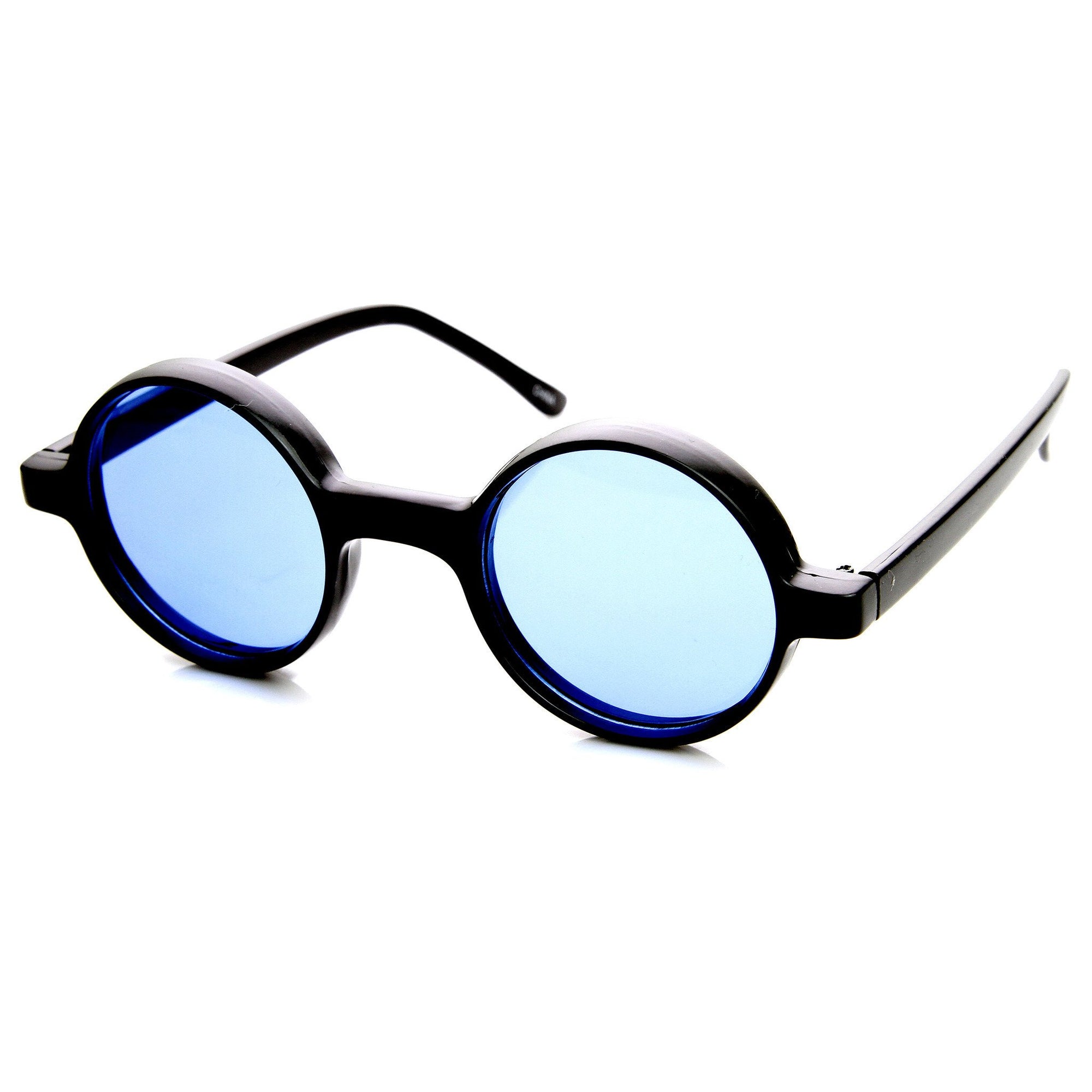 Small Retro Round Lennon Style Color Lens Sunglasses Zerouv 