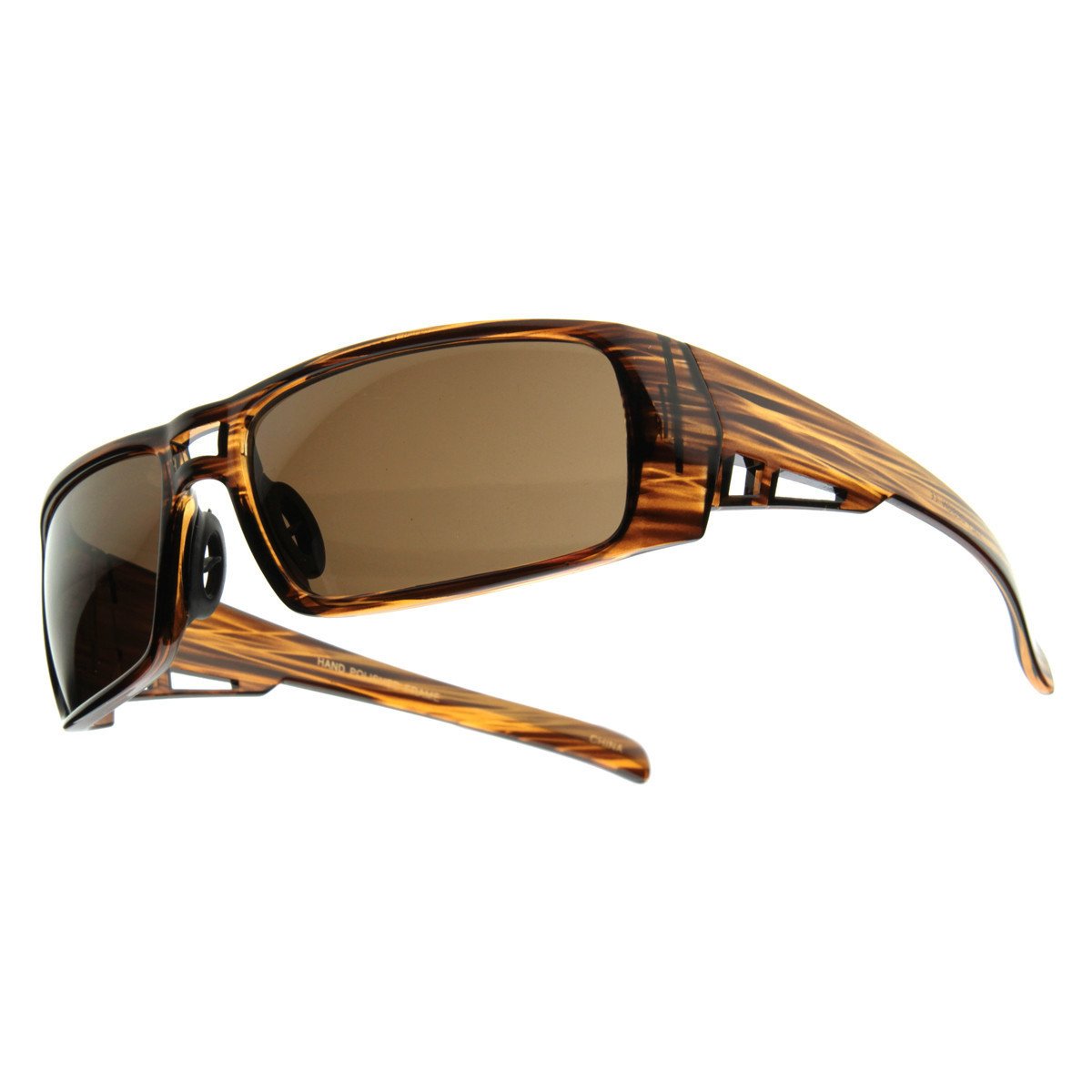 Mens Action Sports Wrap Around Aviator Sunglasses Zerouv 