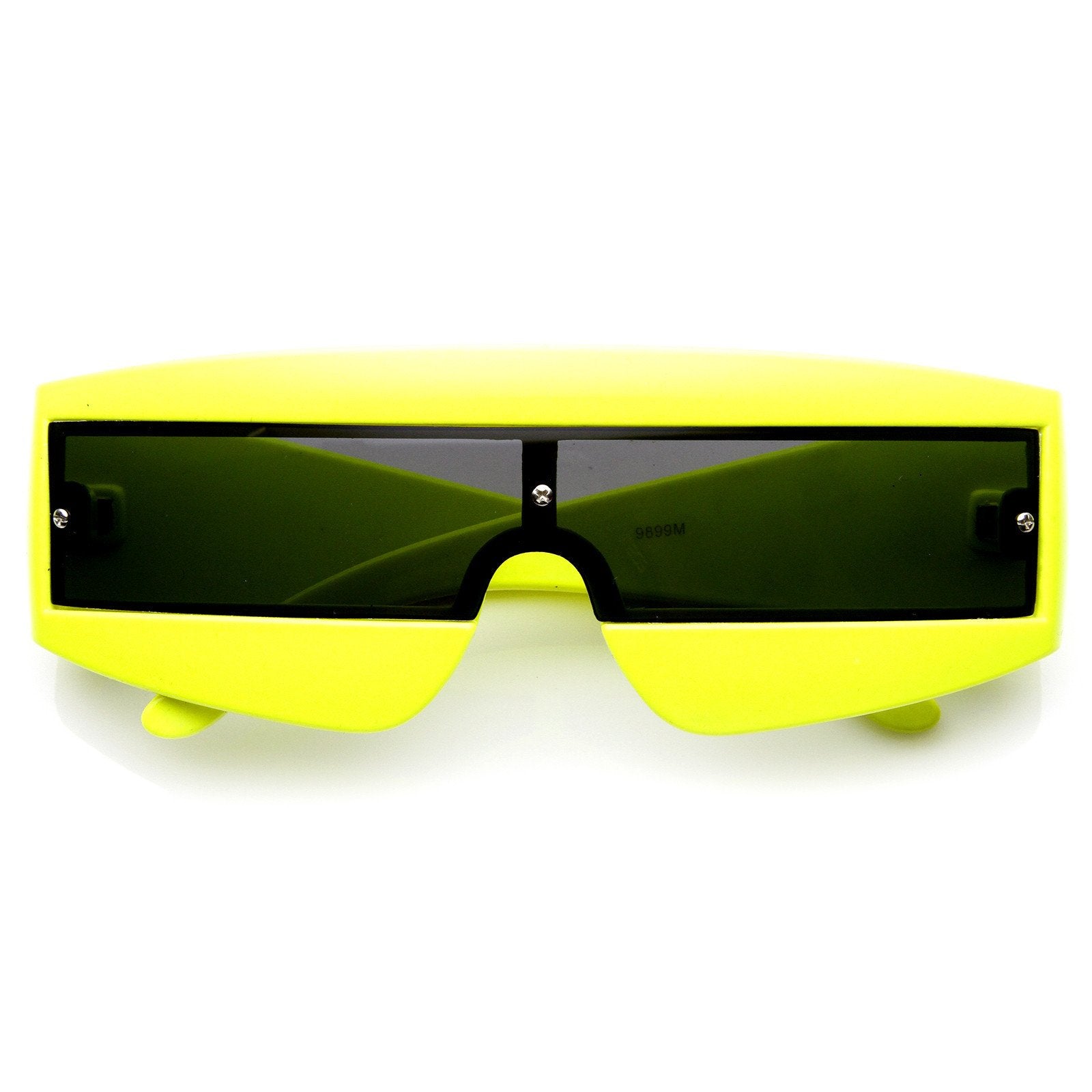 Retro Futuristic 1980's Shield Novelty Sunglasses zeroUV