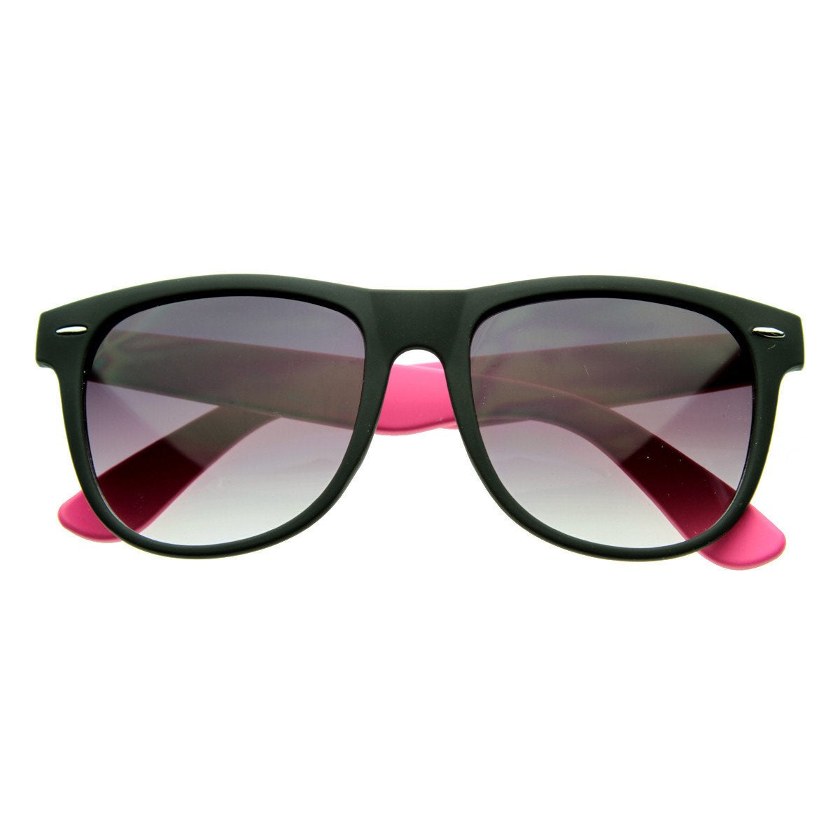 Retro Neon Color 2 Tone Horned Rim Sunglasses Zerouv 