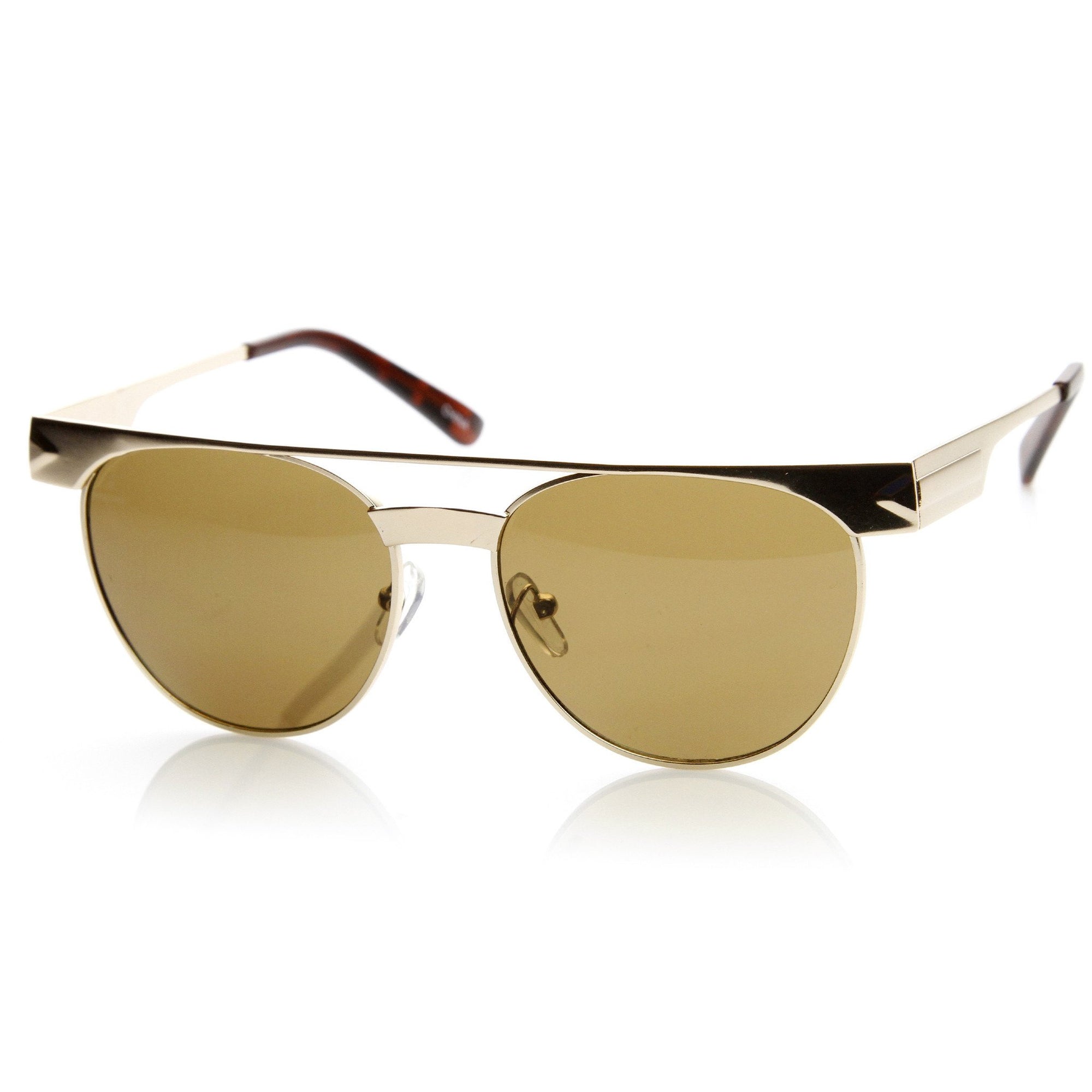 European Mens Designer Flat Top Dapper Sunglasses 8450