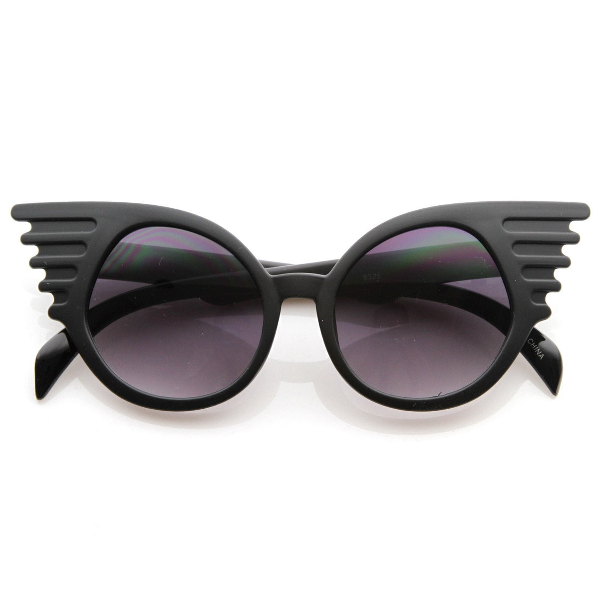 Trendy Unique Fashion Angel Wings Round Sunglasses - zeroUV