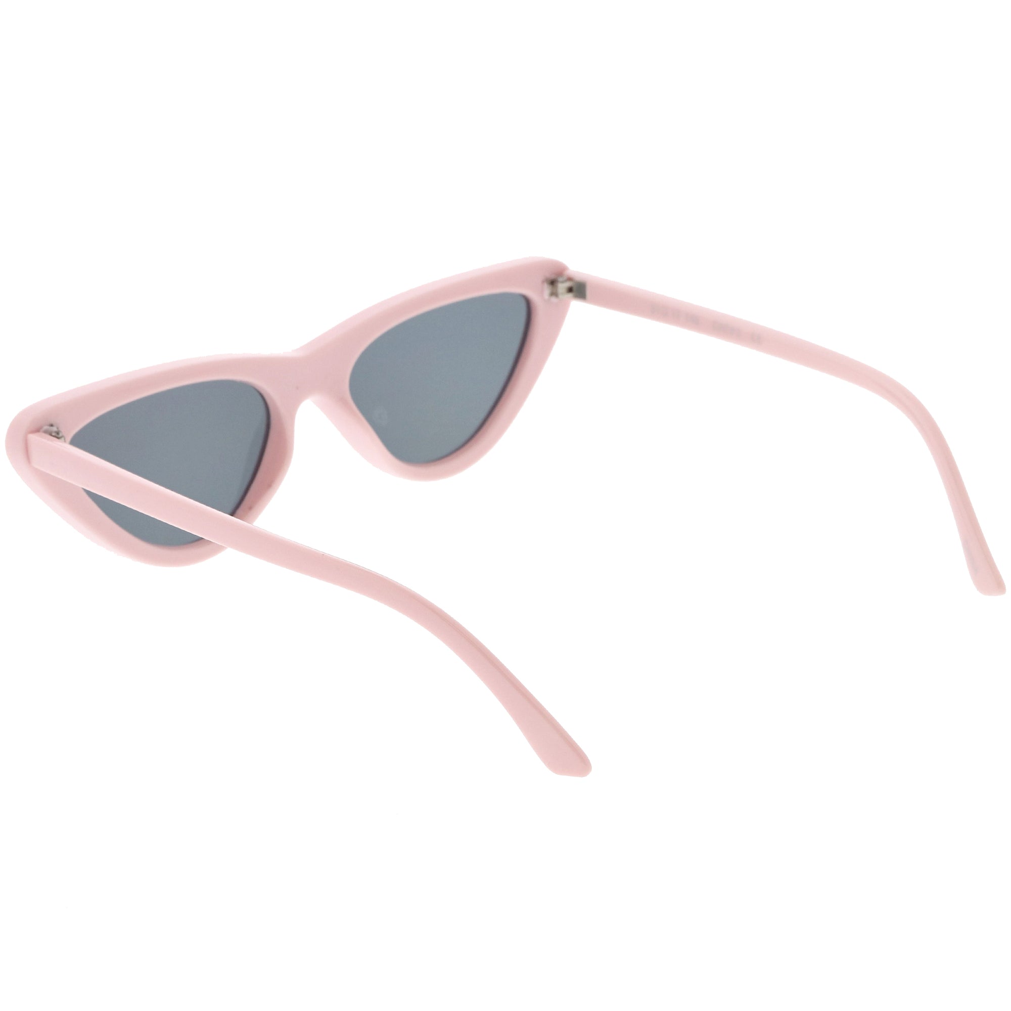 Small Retro Slim Flat Lens Cat Eye Sunglasses C520 Zerouv 