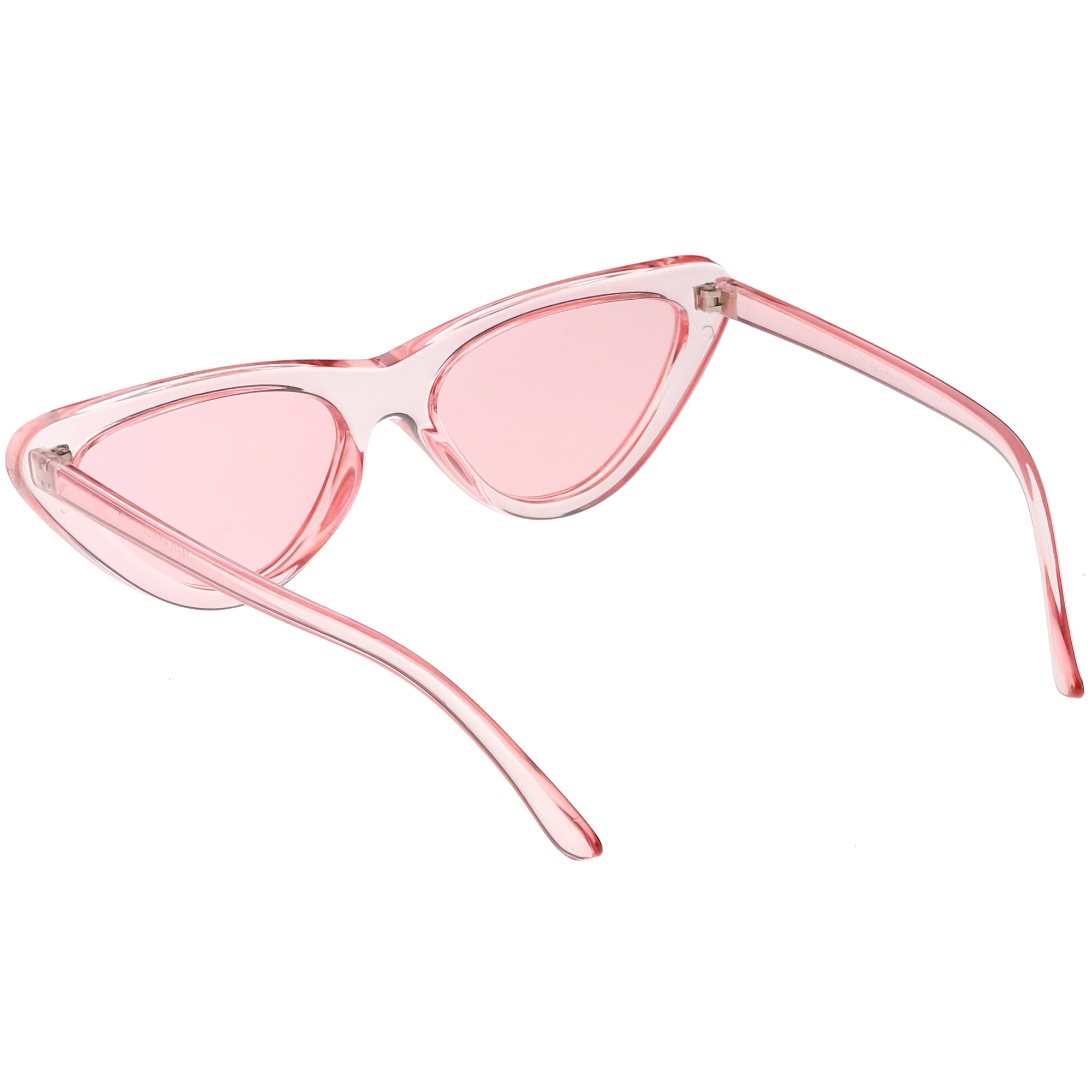 Womens Colorful Retro Indie Festival Thin Cat Eye Sunglasses Zerouv 