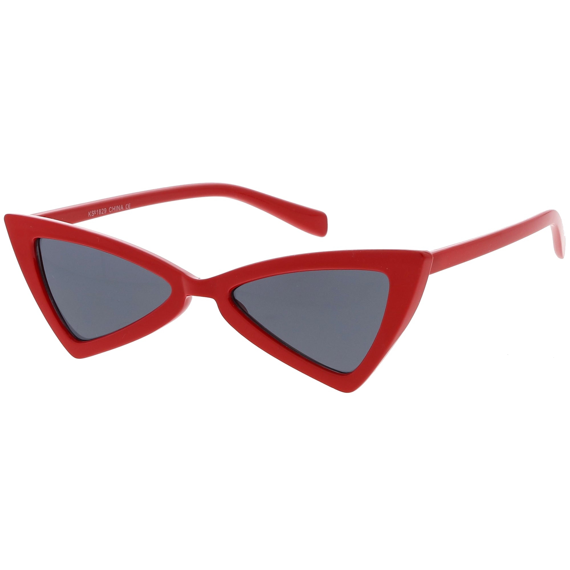 Womens Fashion Retro Triangle Cat Eye Sunglasses Zerouv 
