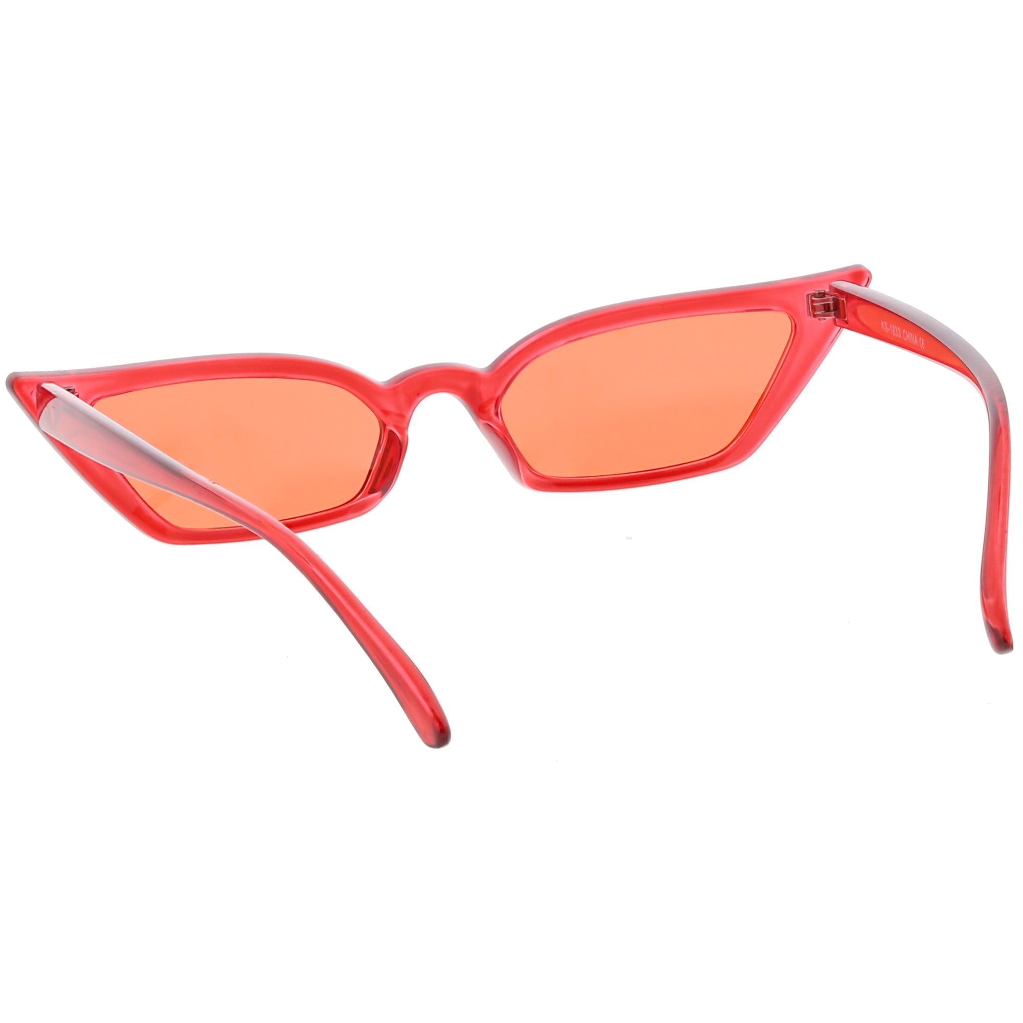 Retro Womens Translucent Thin Cat Eye Pantone Sunglasses Zerouv 