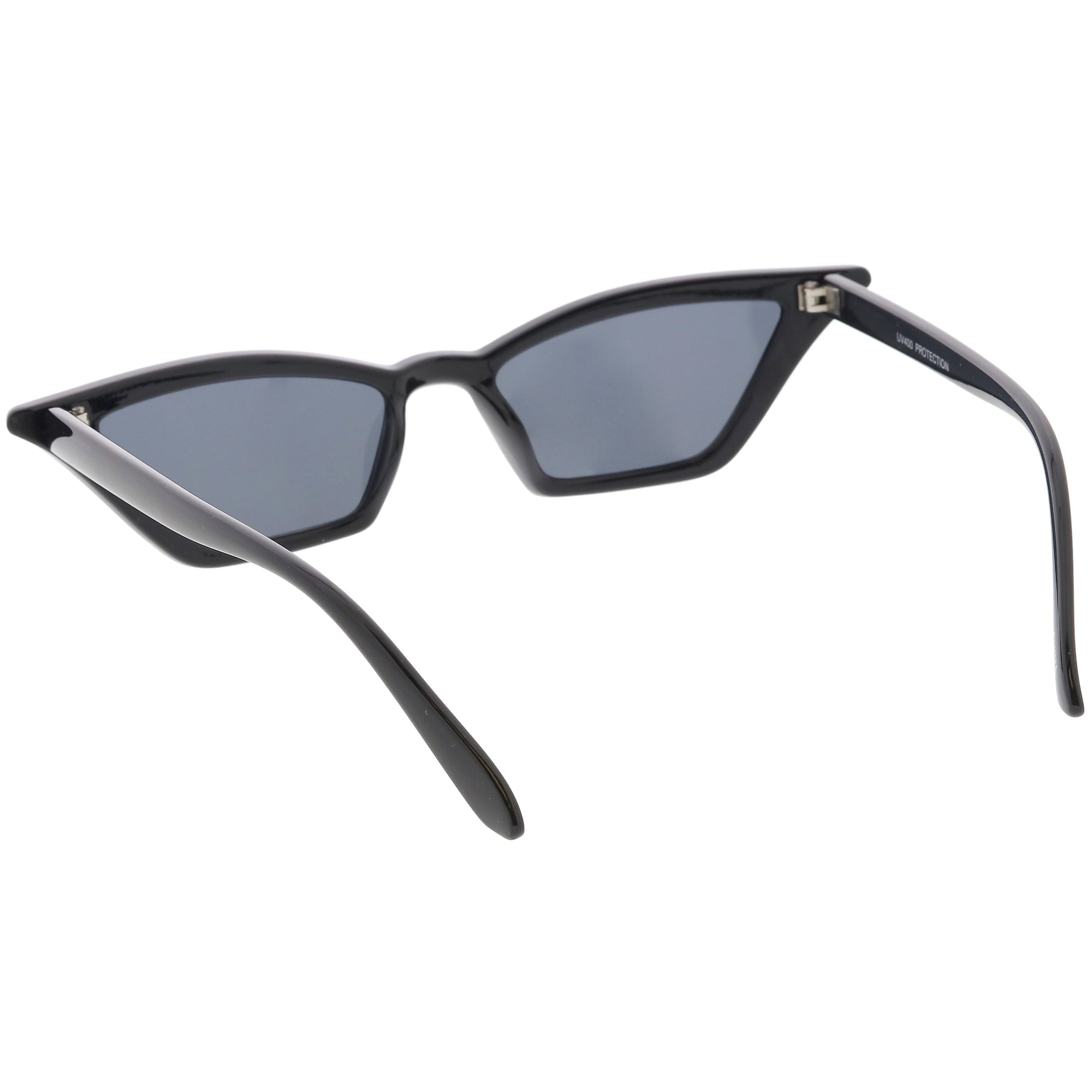 Retro Thin Neutral Colored Lens Cat Eye Sunglasses C734 - zeroUV