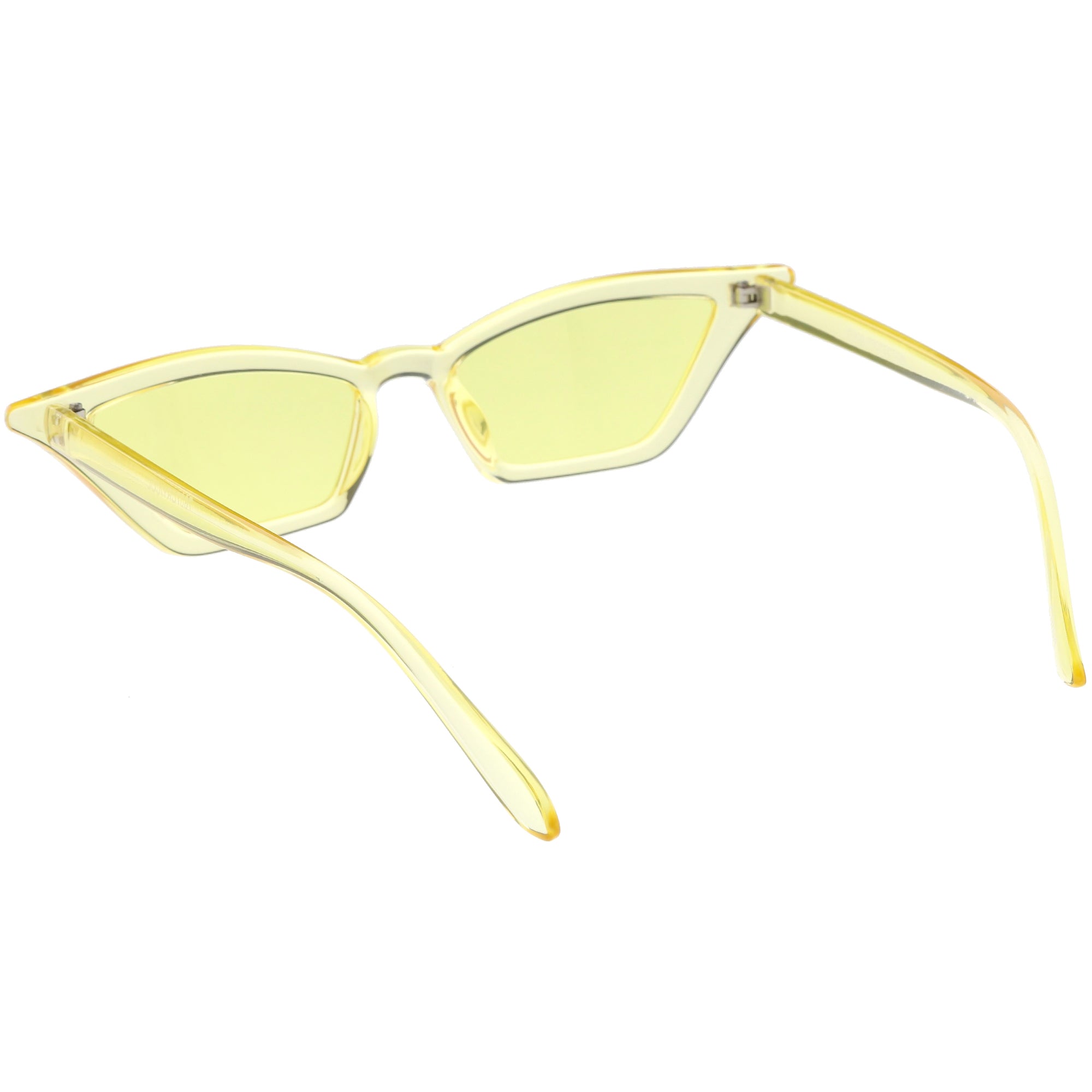 trist krone dechifrere Women's Colorful Translucent Color Tone Lens Cat Eye Sunglasses - zeroUV