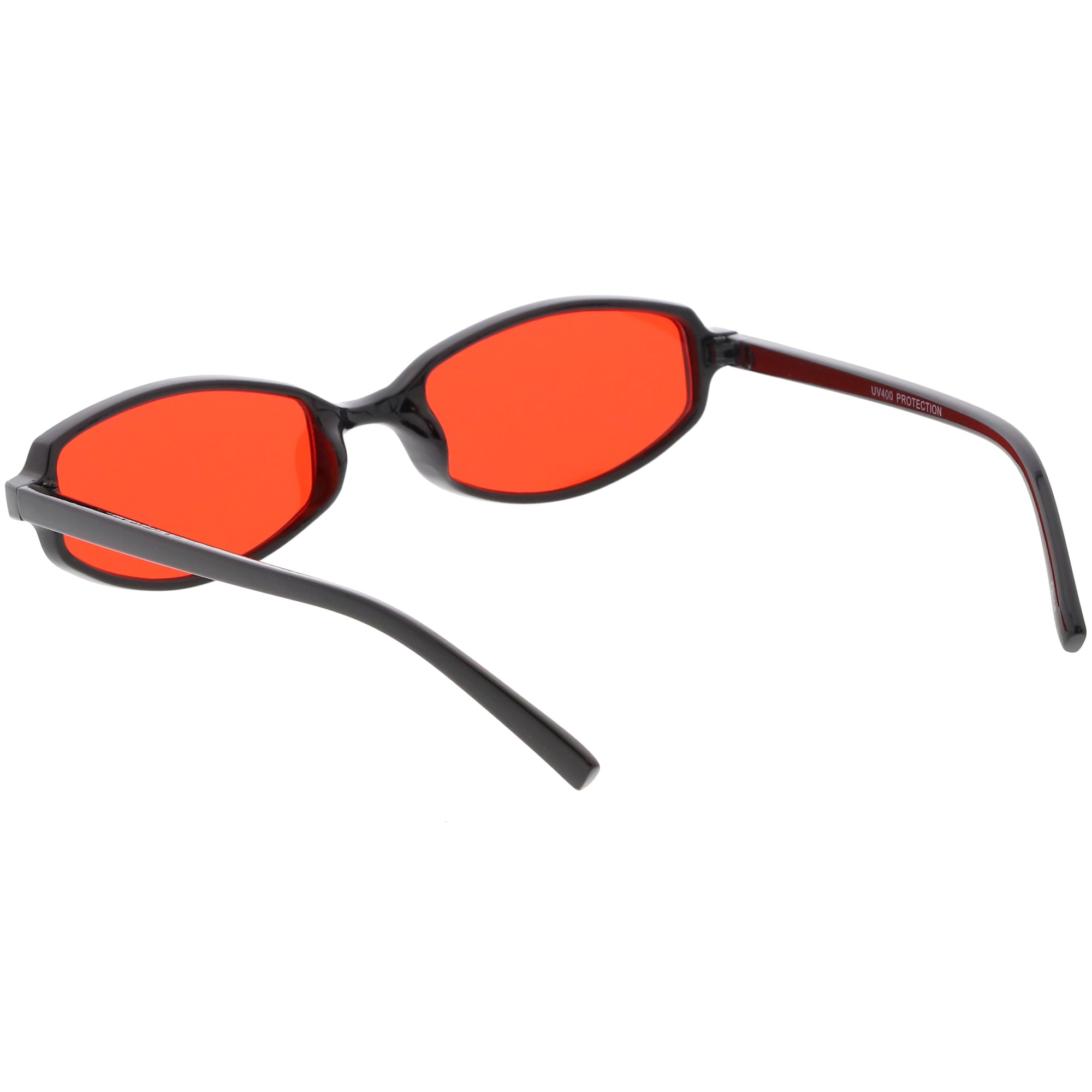 Retro Small Rectangle Color Toned Lens Sunglasses Zerouv 
