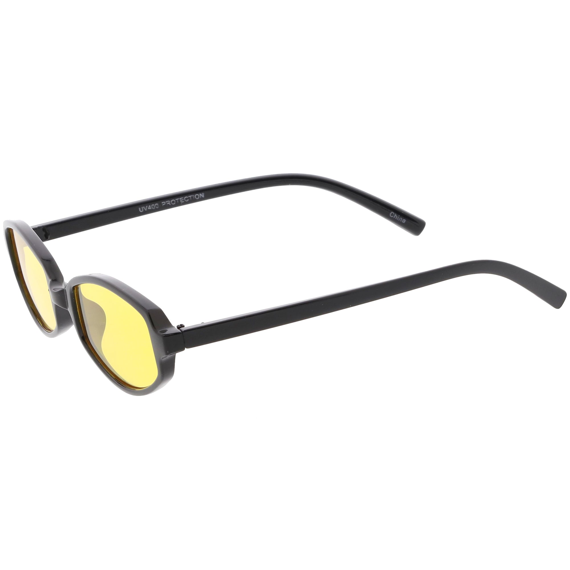 Retro Small Rectangle Color Toned Lens Sunglasses Zerouv