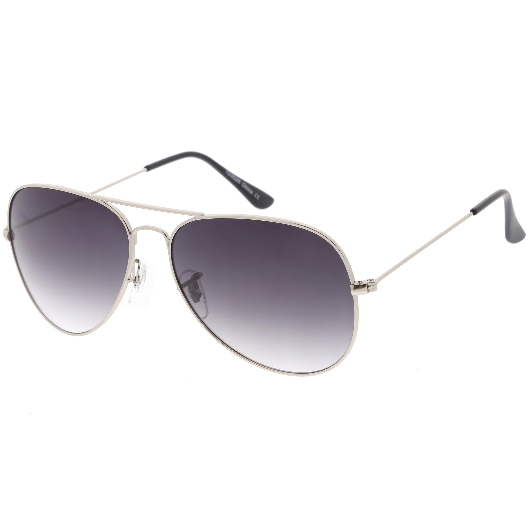 Large Full Metal Aviator Gradient Lens Sunglasses 60mm - zeroUV