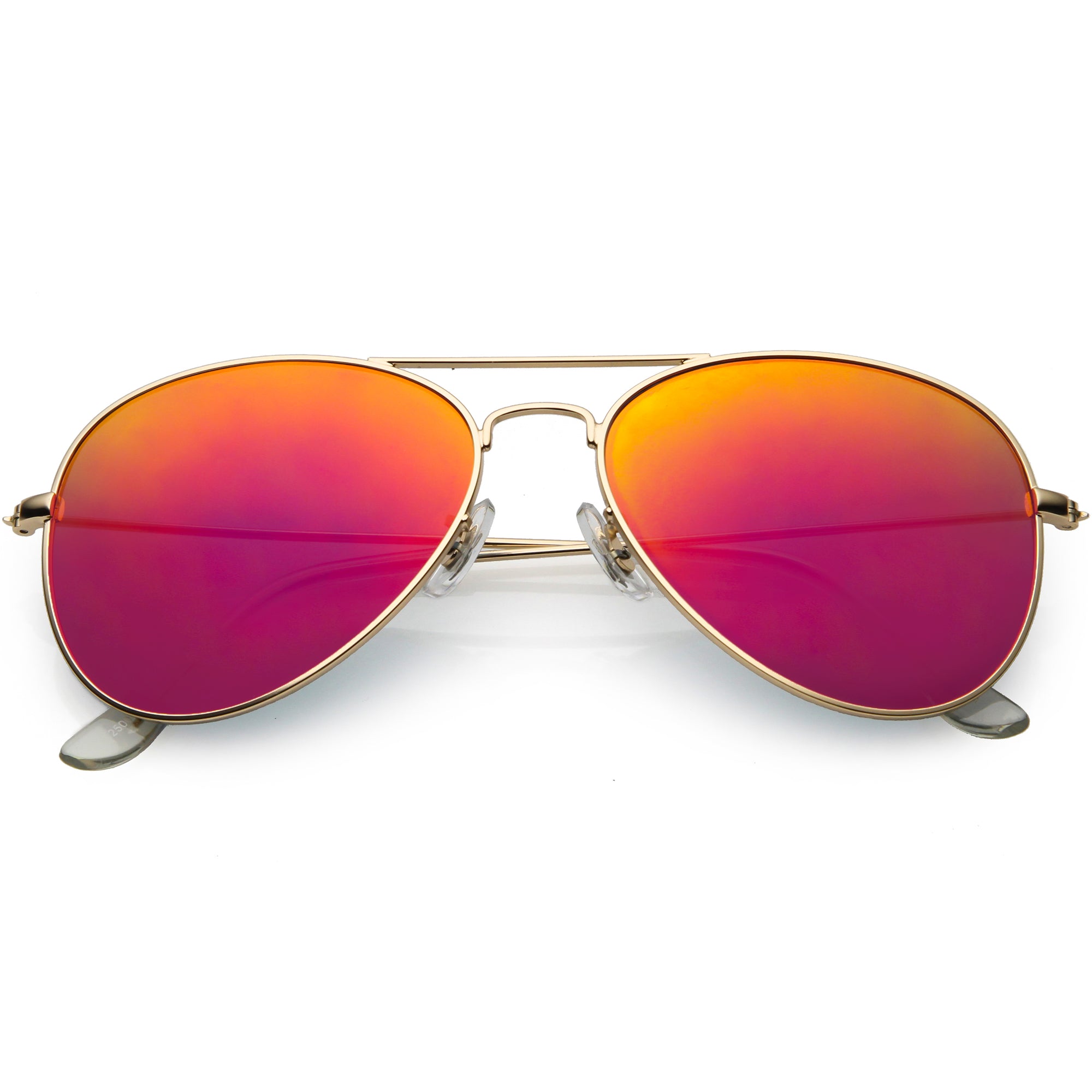Classic Metal Colored Mirror Lens Aviator Sunglasses C776 Zerouv 
