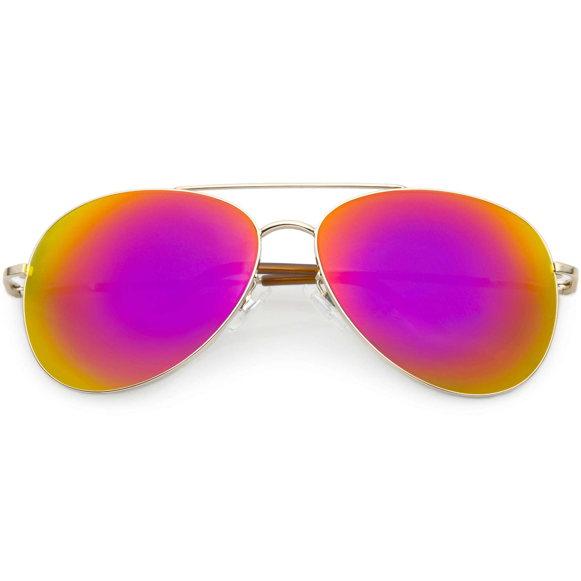 Classic Round Colored Mirror Lens Aviator Sunglasses C780 Zerouv 