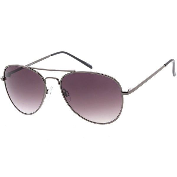 Medium Classic Retro Metal Frame Aviator Sunglasses Zerouv 