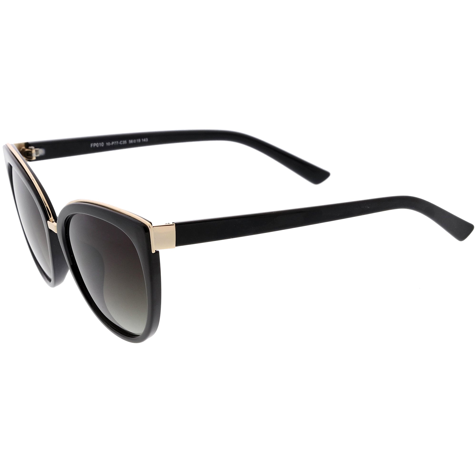 polarized oversized cat eye sunglasses