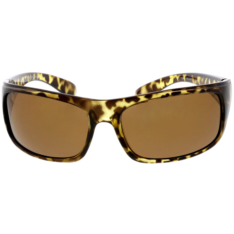 Active Lifestyle Polarized Lens Sports Wrap Rectangle Sunglasses C903 Zerouv 