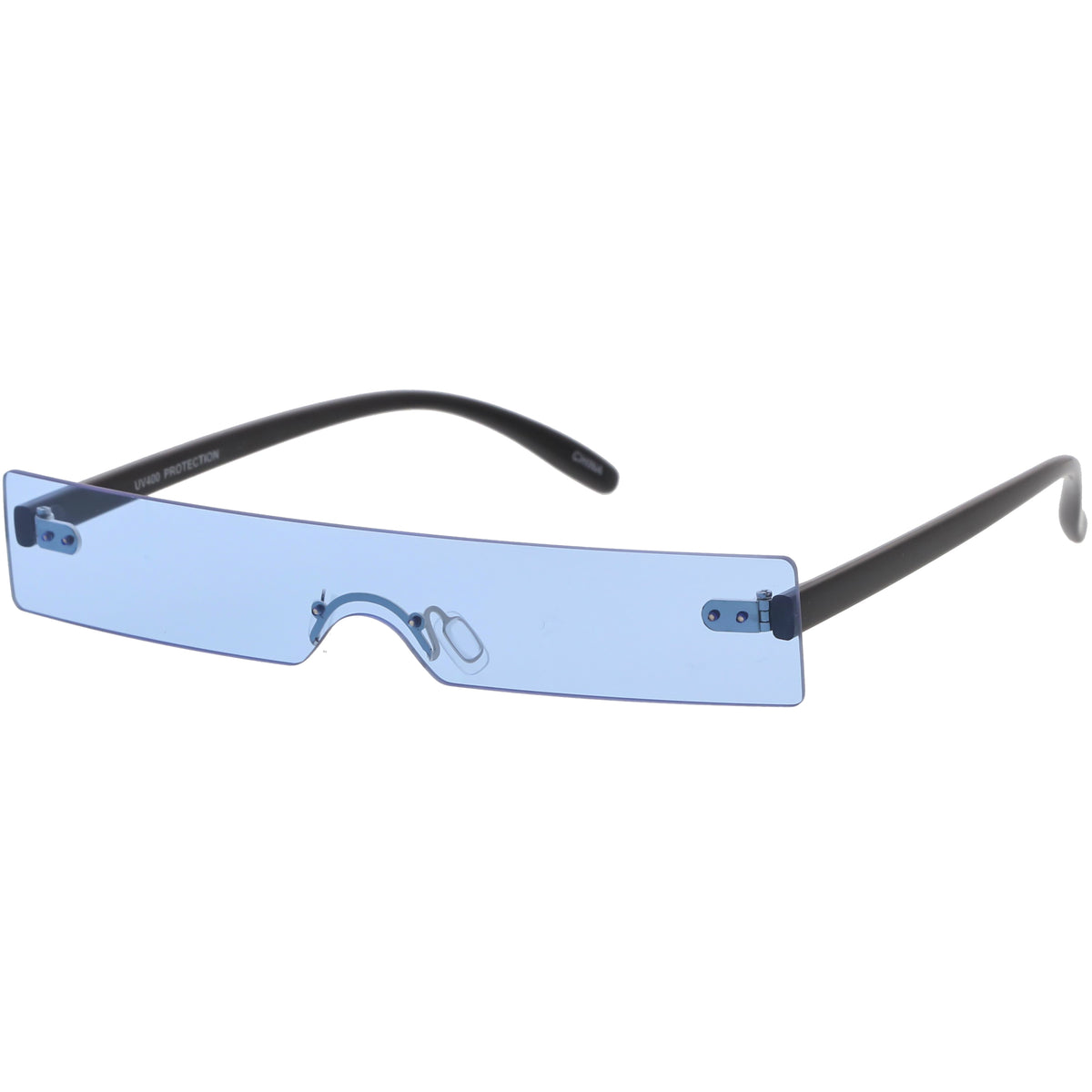 Retro 1990's Futuristic Eye Scanner Flat Color Tone Lens Sunglasses ...
