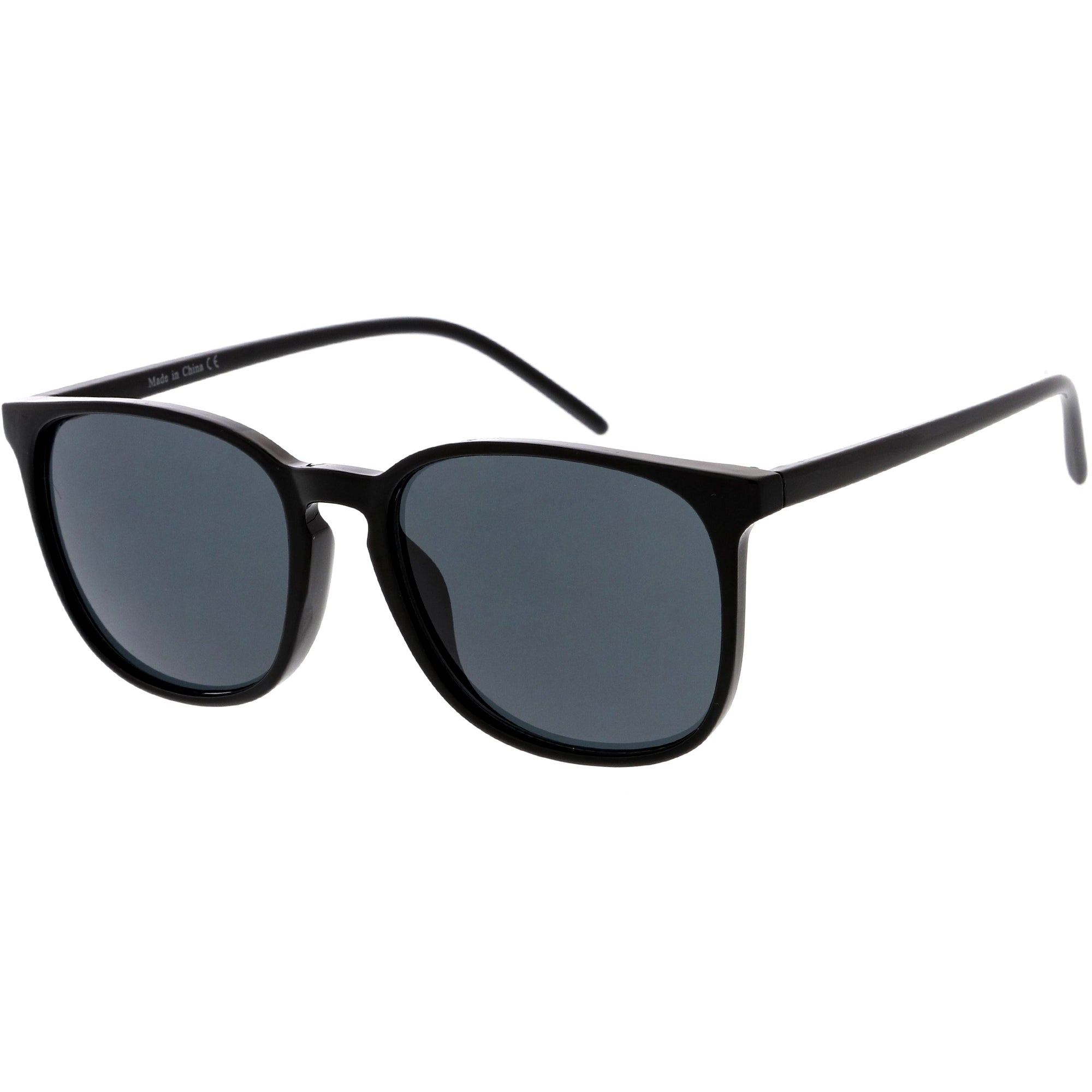 Thin Everyday Lightweight Oversize Horn Rimmed Sunglasses - zeroUV