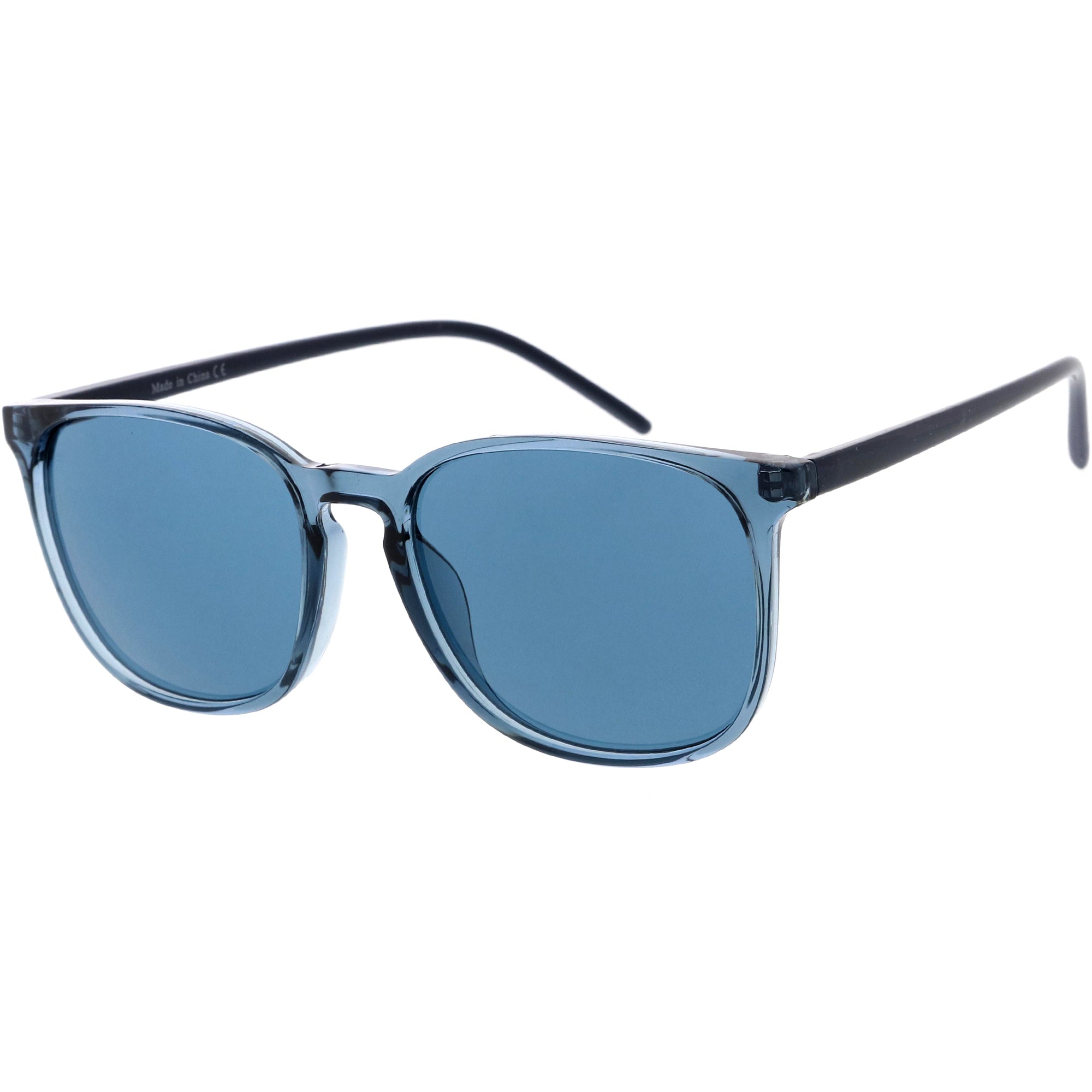 Thin Everyday Lightweight Oversize Horn Rimmed Sunglasses - zeroUV