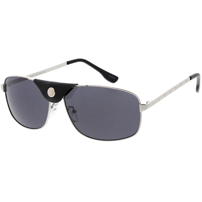 Limited Edition Premium Folding Pocket Metal Aviator Sunglasses + Case 8763