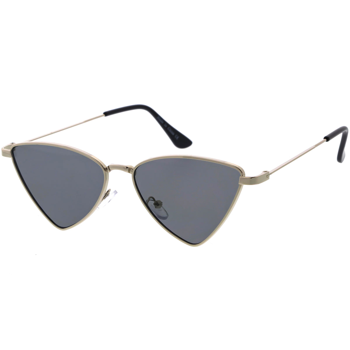 Slim Point Lightweight Metal Cat Eye Sunglasses D122 Zerouv 