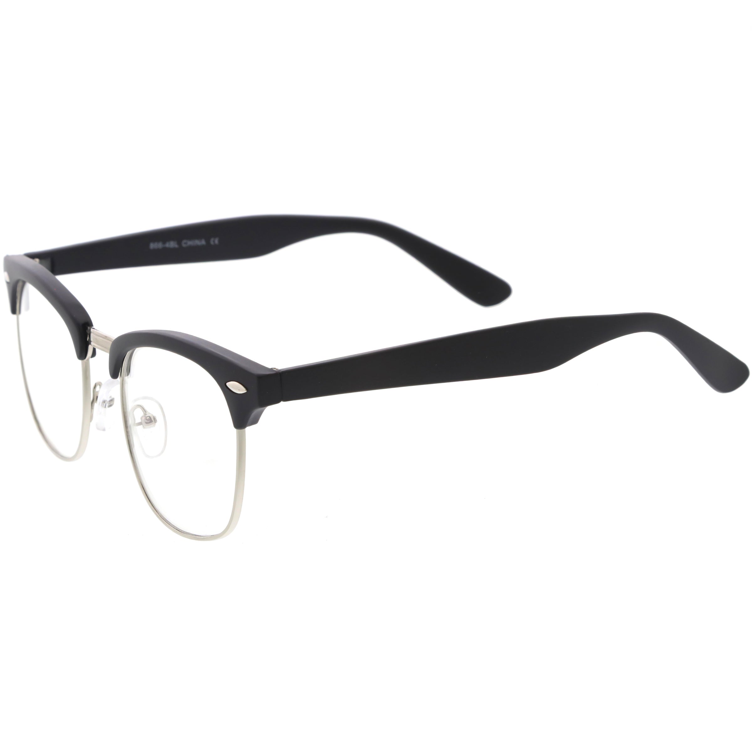 Basic Dapper-Inspired Horn Rimmed Blue Light Glasses D287