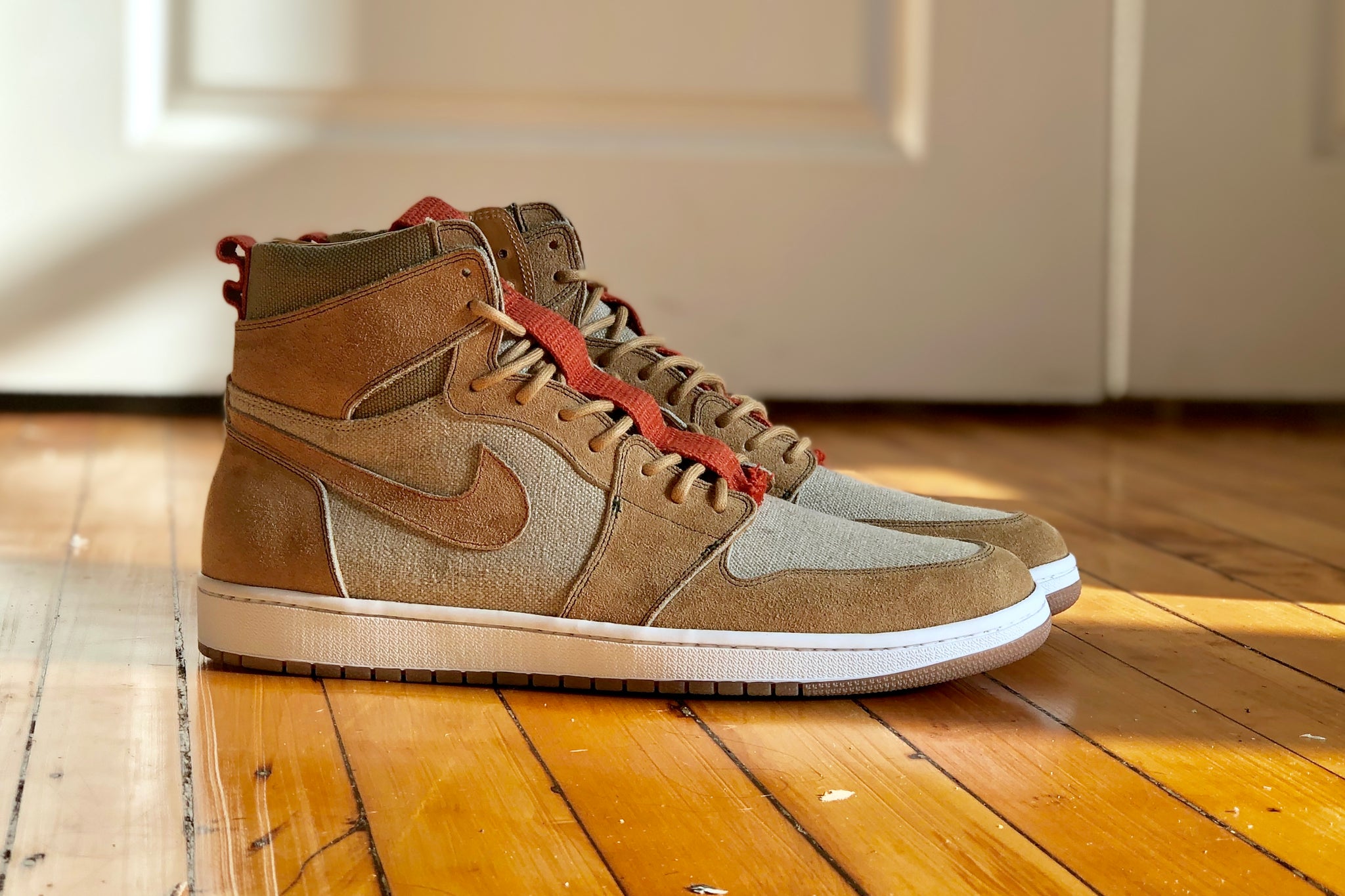 tan suede jordans