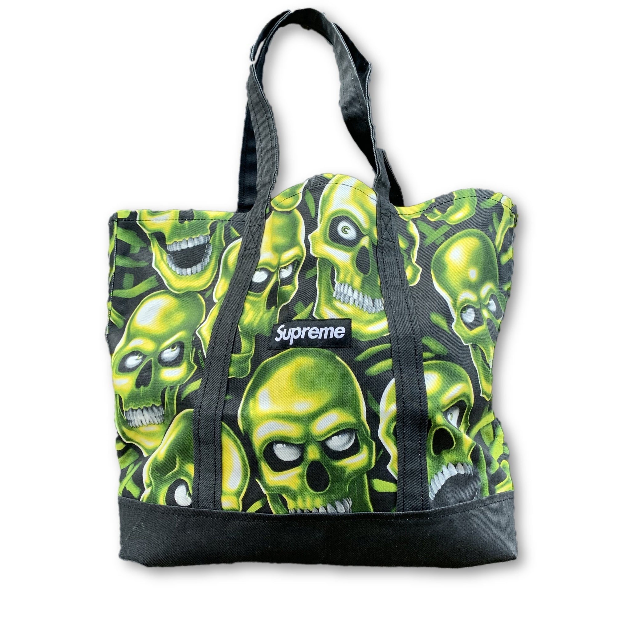 supreme skull tote bag