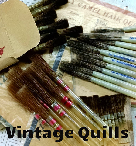Vintage Quill Brushes