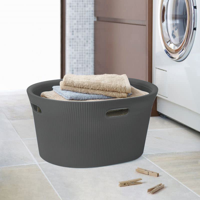 The Superio laundry basket is made to store laundry and anything else. The large size accommodates plenty of laundry, toys, towels, clothes, and even snacks. The laundry basket can help you make laundry time less of a chore with this lightweight yet durable basket. 