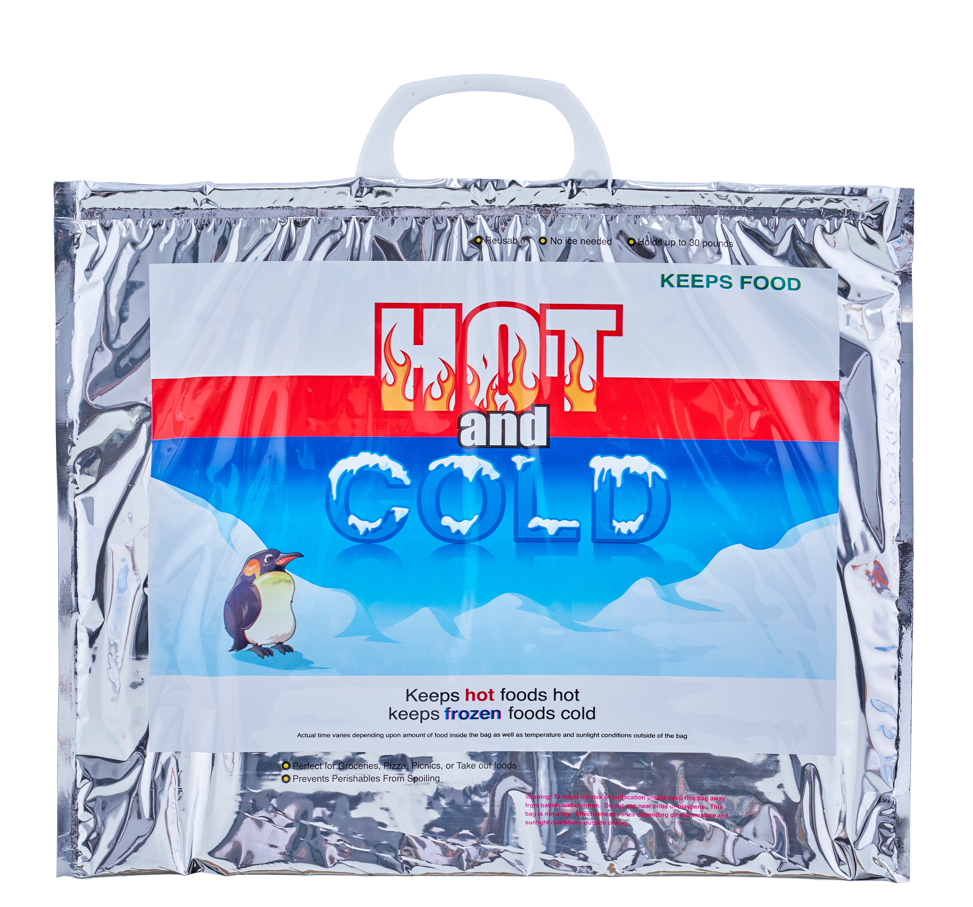 superio hot and cold reusable insulated bag