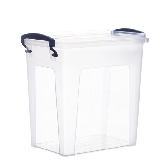 Deep Storage Container with Lid (28 Qt.) Plastic Box with Handles