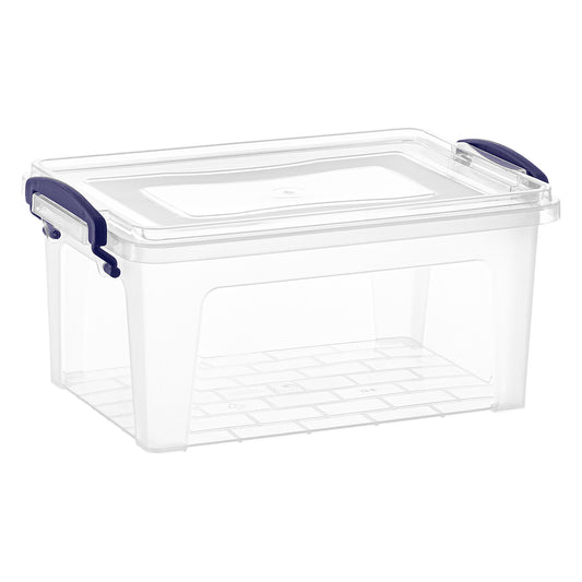 CRASPIRE 1 pcs Polypropylene(PP) Bead Storage Containers, 28 Compartments  Organizer Boxes, with Hinged Lid, Rectangle, Clear, 22.5x13.3x1.4cm, Hole:  16.5x6.5mm, Compartment: 3x3cm