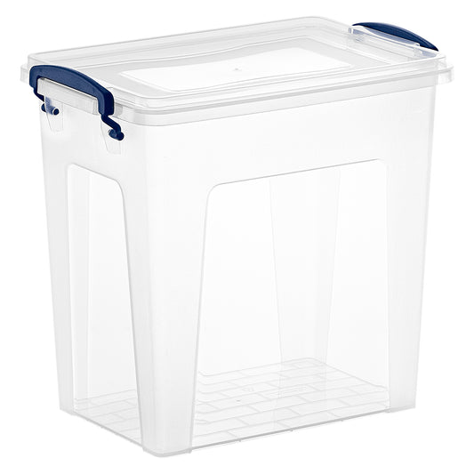 Deep Storage Container with Lid (28 Qt.) Plastic Box with Handles – Superio