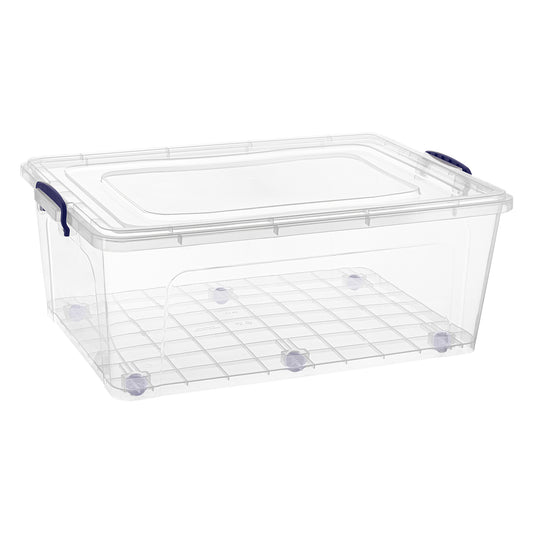 Superio Storage Container, 22 qt, Clear