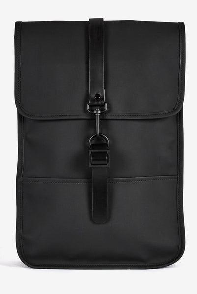 Rains Black Mini Backpack | The Mercantile London