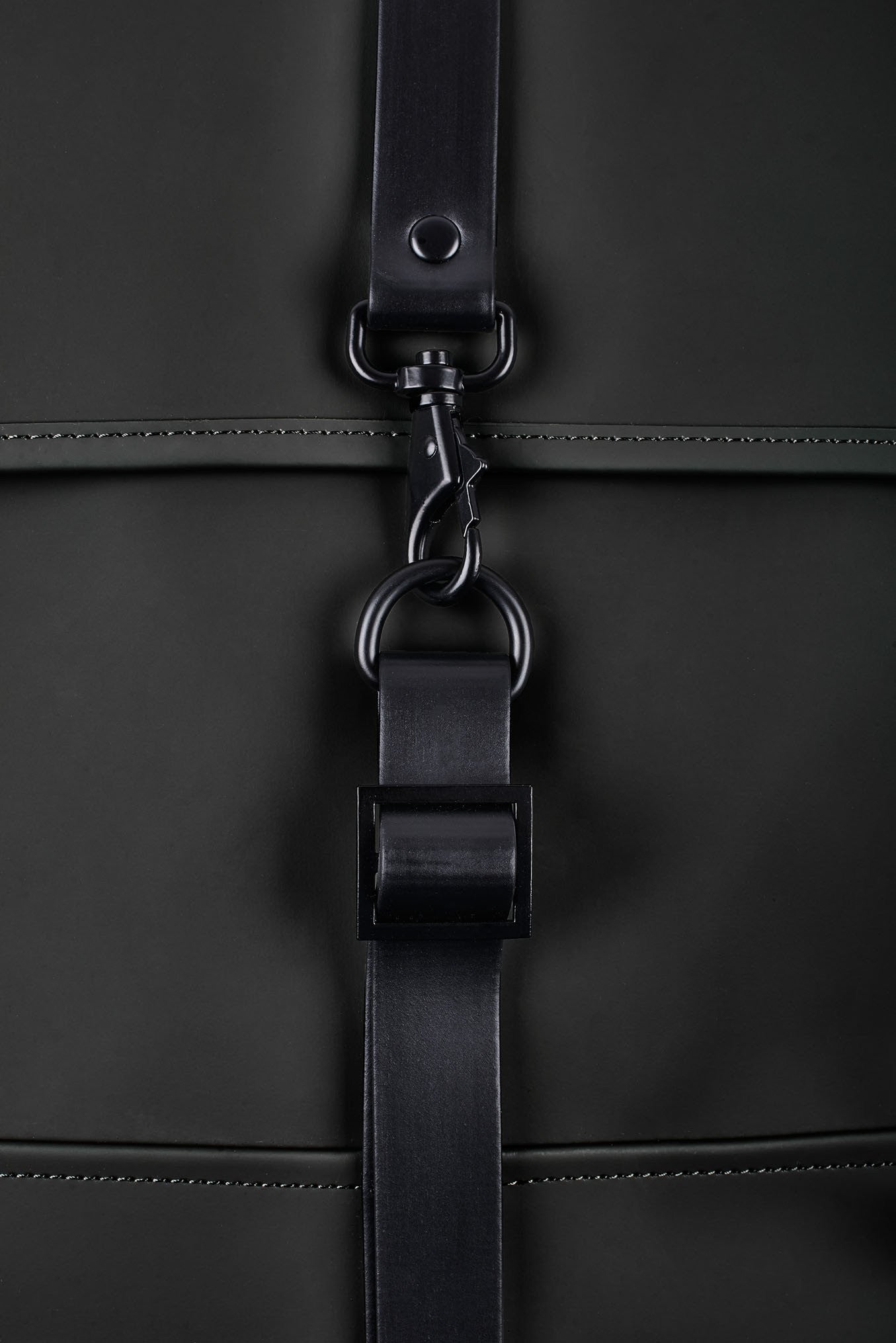 Rains Black Mini Backpack | The Mercantile London