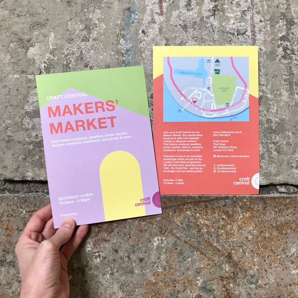 Craft Central Makers Market flyer by Gina Pipet