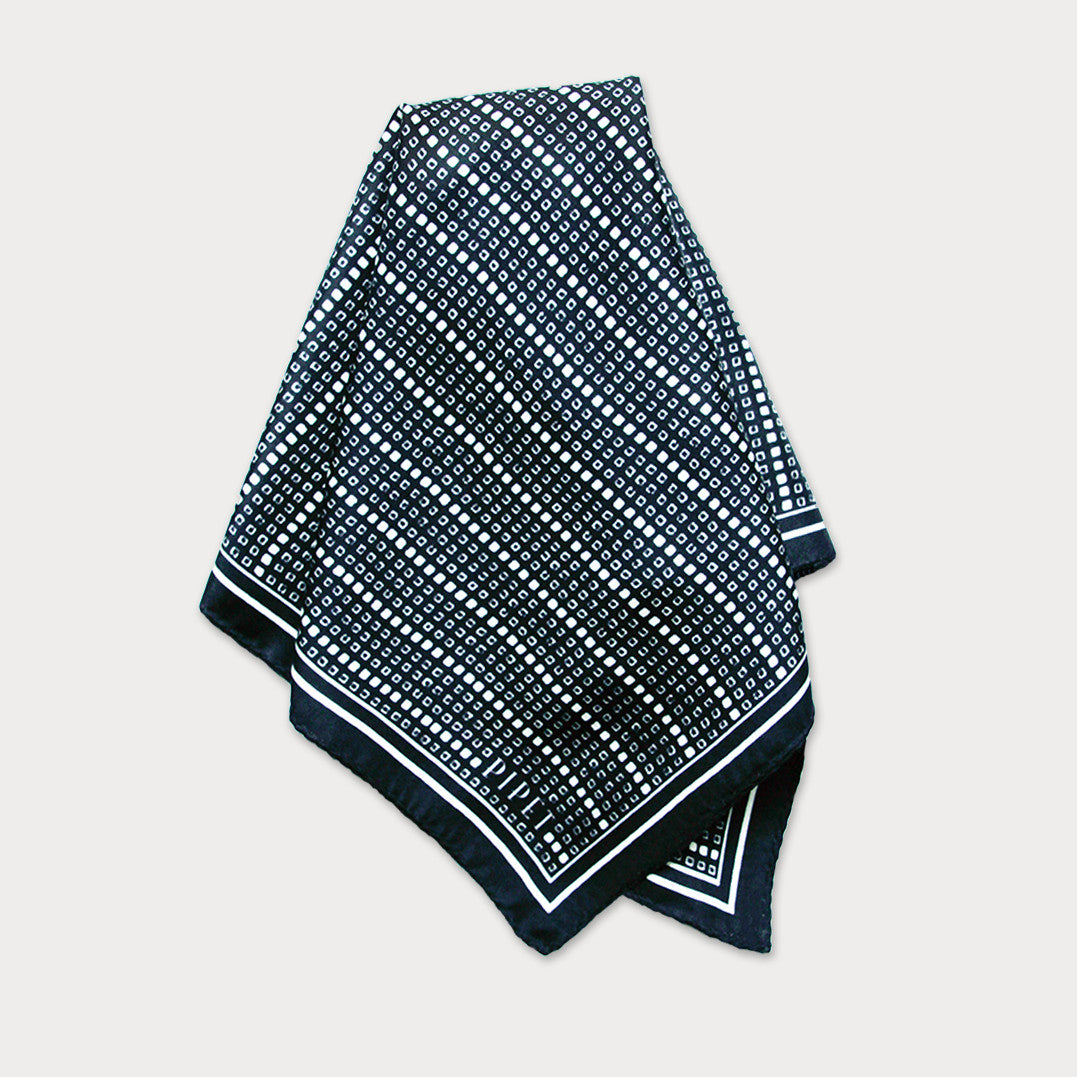 Aida Stripe Men's silk pocket square | Men's Gifts – Pipét Design