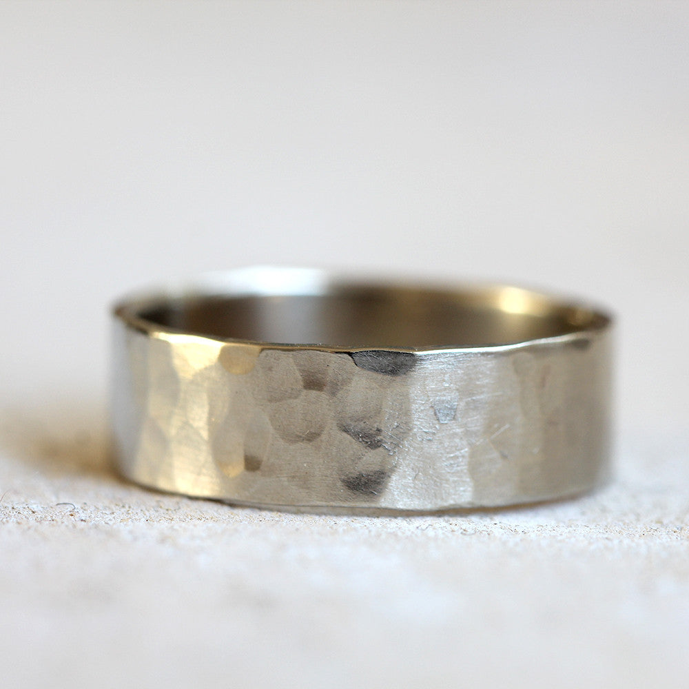 Hammered texture ring – Praxis Jewelry