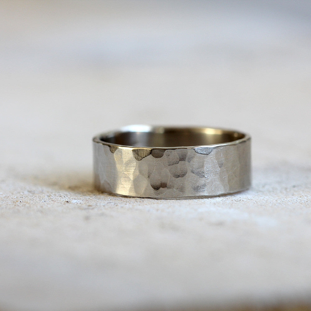 Hammered texture ring – Praxis Jewelry