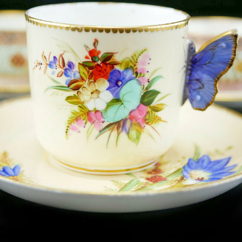 ロイヤル・ウースター バタフライハンドル  Royal Worcester Butterfly 英国アンティークス