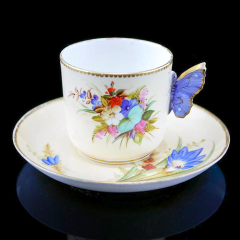 ロイヤル・ウースター バタフライハンドル  Royal Worcester Butterfly 英国アンティークス