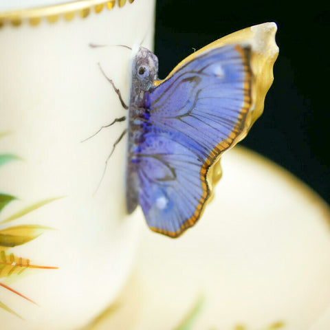 ロイヤル・ウースター バタフライハンドル  Royal Worcester Butterfly 英国アンティークス