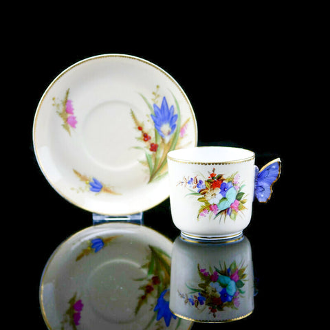 ロイヤル・ウースター バタフライハンドル  Royal Worcester Butterfly 英国アンティークス