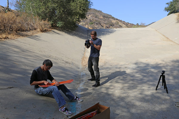 Interview Sean Cliver at the famous Jousting skate ditch from the movie Thrashin'