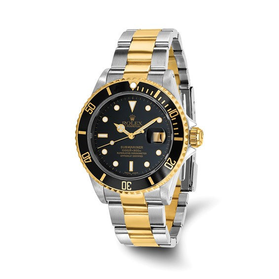 Pre-owned Independently Certified Men's Two-tone Submariner - Black